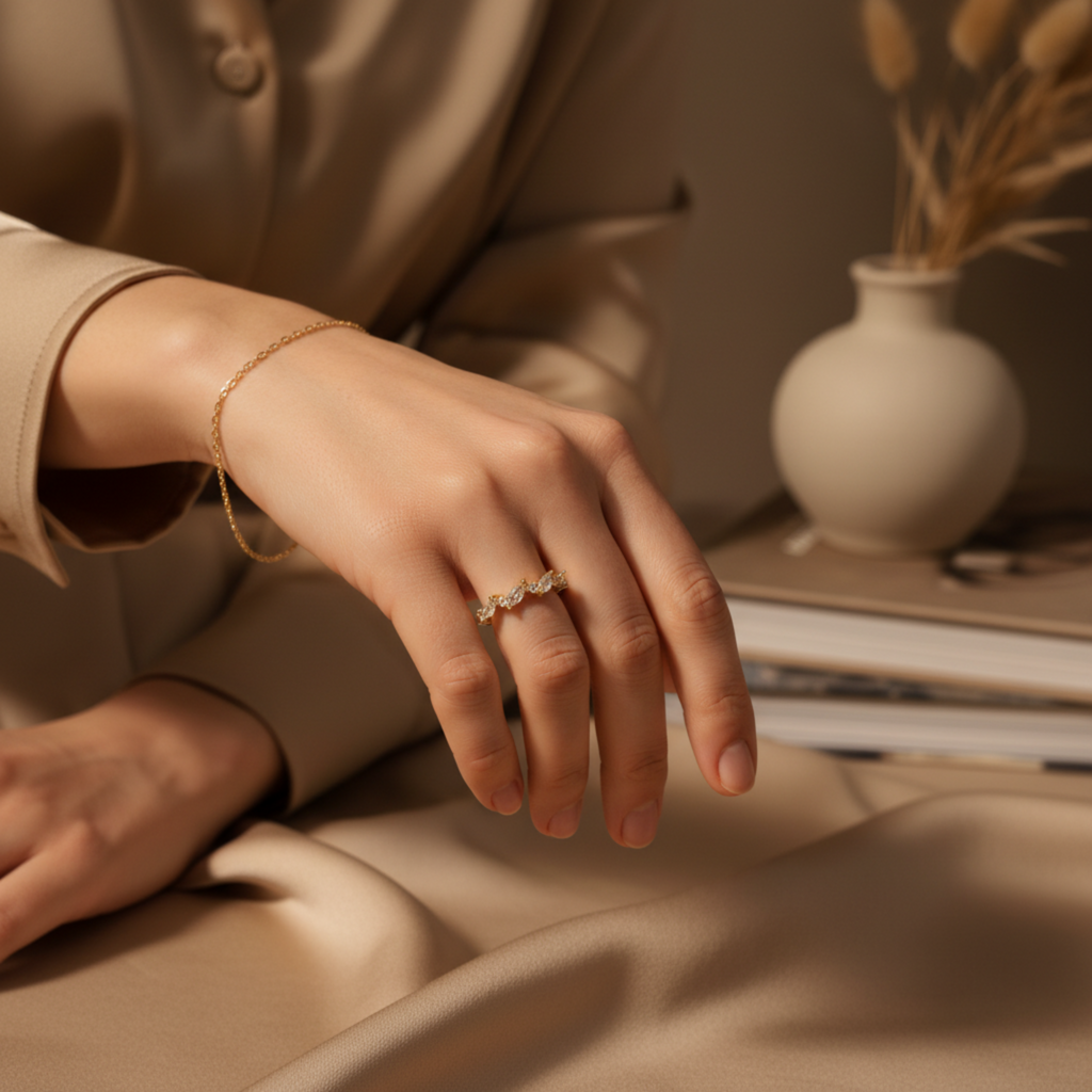 Ivée Celeste Vine Adjustable Ring