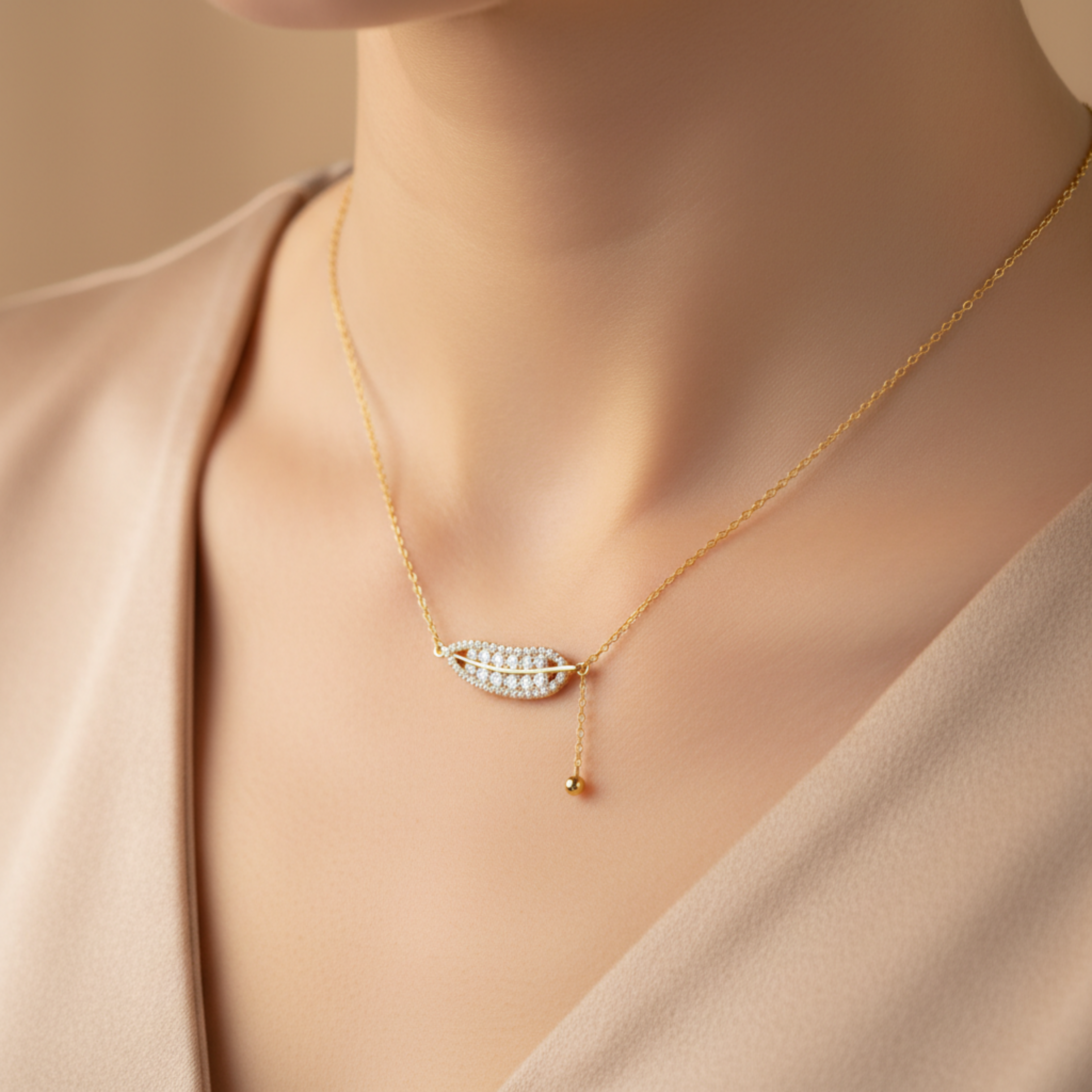 Ivée Luma Leaf Necklace