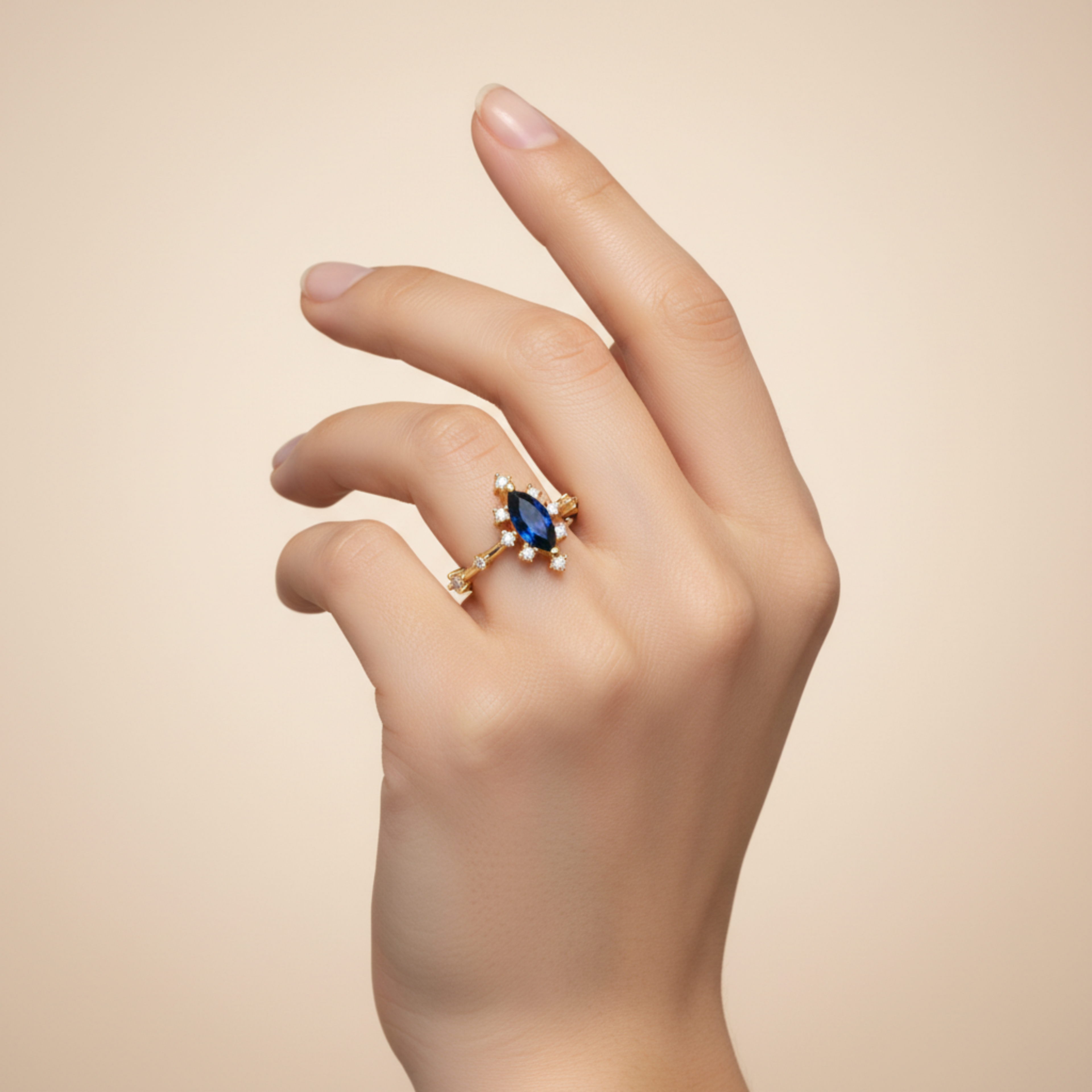 Ivée Midnight Royale Adjustable Ring