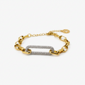 Ivée Radiant Link Pavé Chain Bracelet