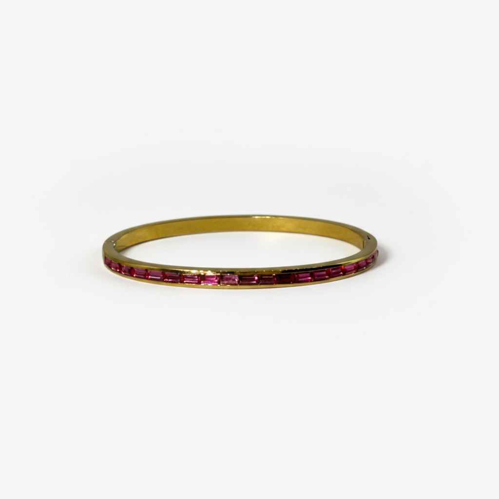 Ivée Ruby Line Slim Bangle