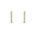 Ivée Edge Pavé Hoop Earrings