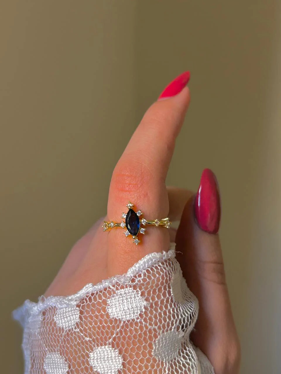 Ivée Midnight Royale Adjustable Ring